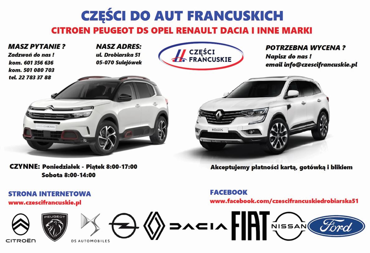 CZĘŚCI I AKCESORIA MOTORYZACYJNE - części używane SULEJÓWEK części używane SULEJÓWEK